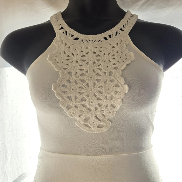 Pretty Crochet Skater Dress EUC - Picture 2 of 9